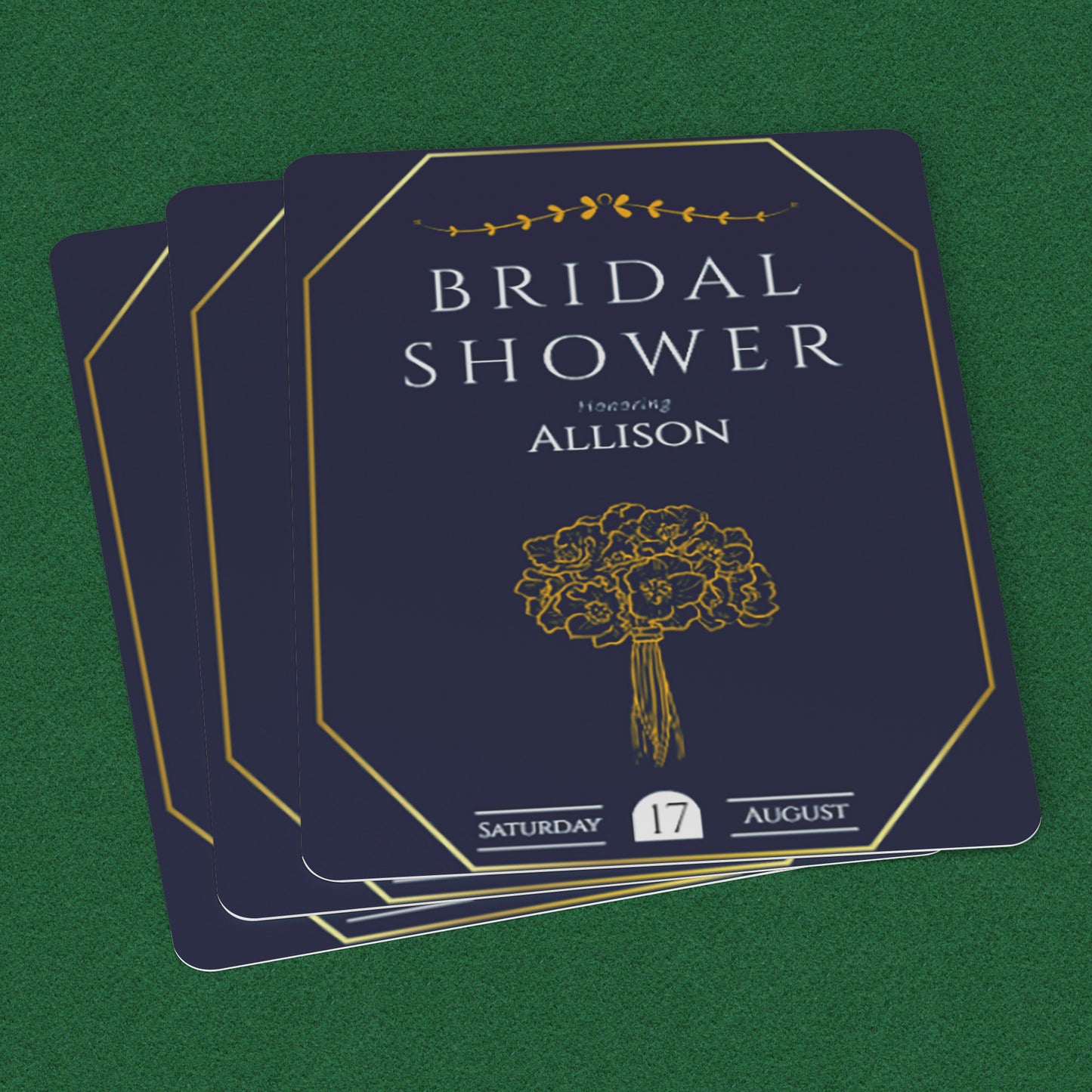 PLAYING CARDS BRIDAL DESIGN #3
