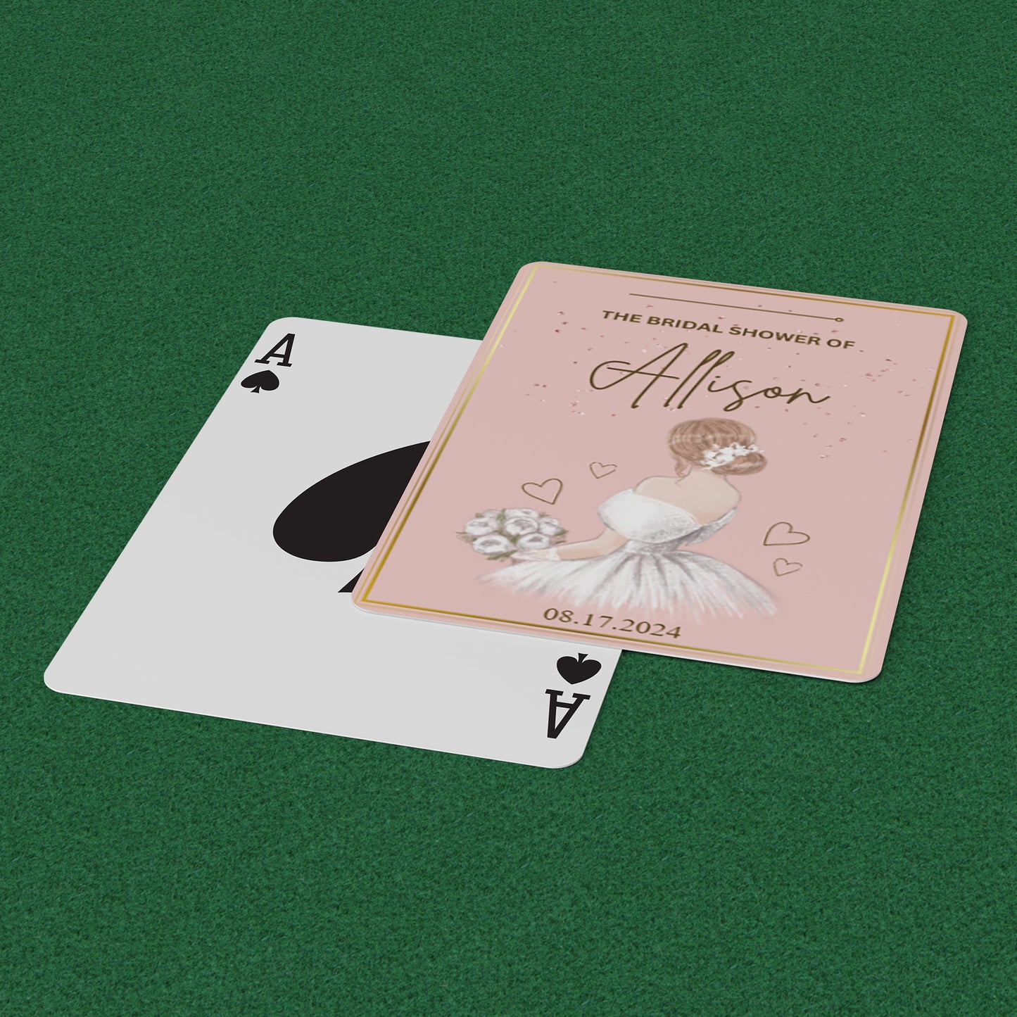 PLAYING CARDS BRIDAL DESIGN #4