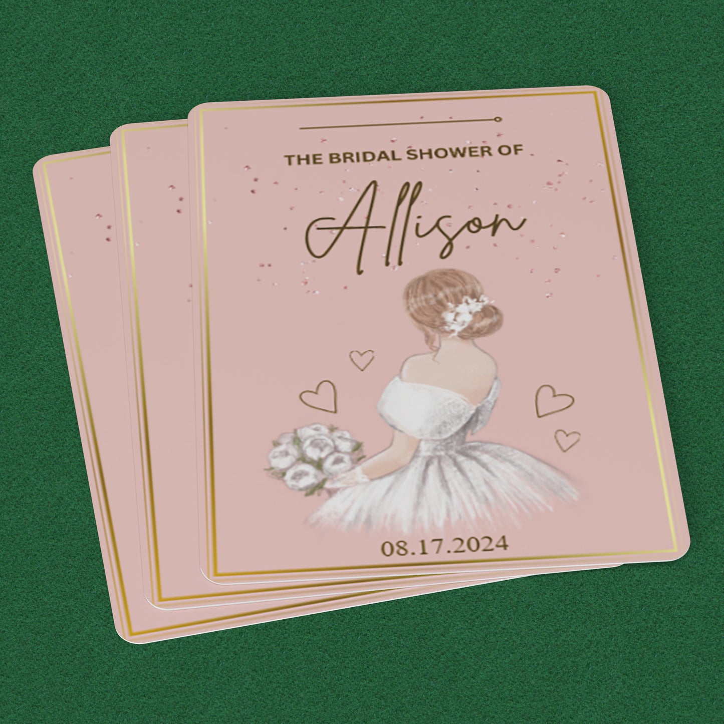 PLAYING CARDS BRIDAL DESIGN #4