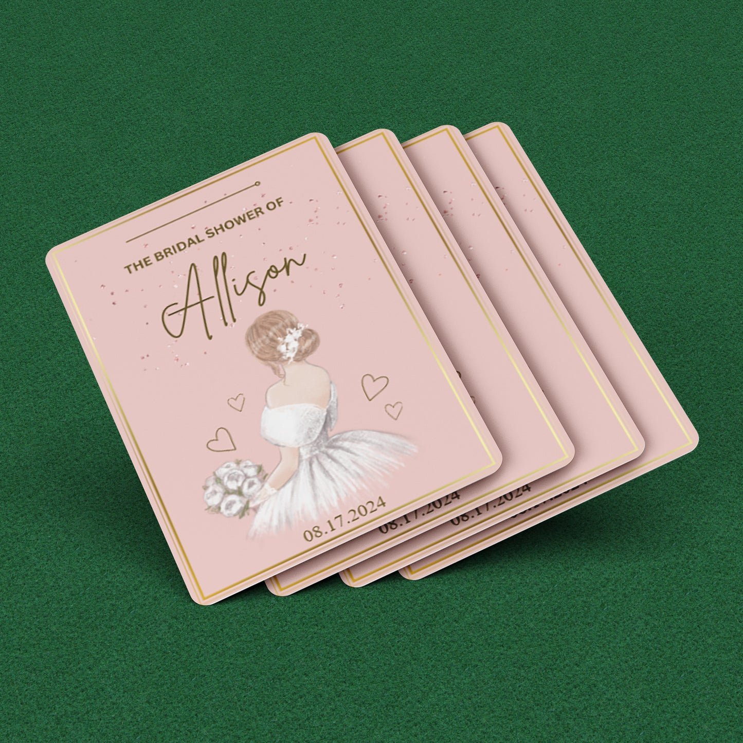 PLAYING CARDS BRIDAL DESIGN #4