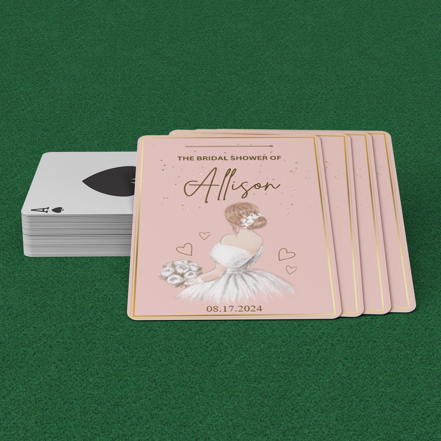 PLAYING CARDS BRIDAL DESIGN #4