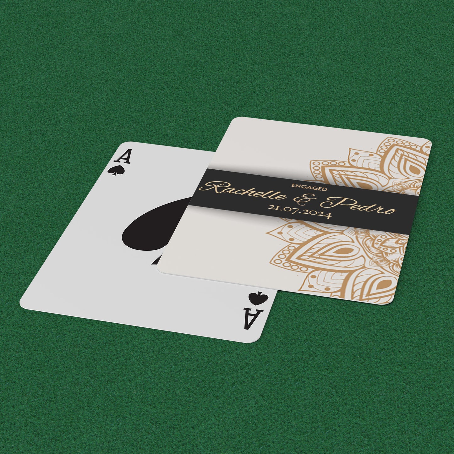 PLAYING CARDS ENGAGED DESIGN #1
