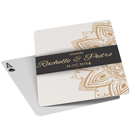 PLAYING CARDS ENGAGED DESIGN #1