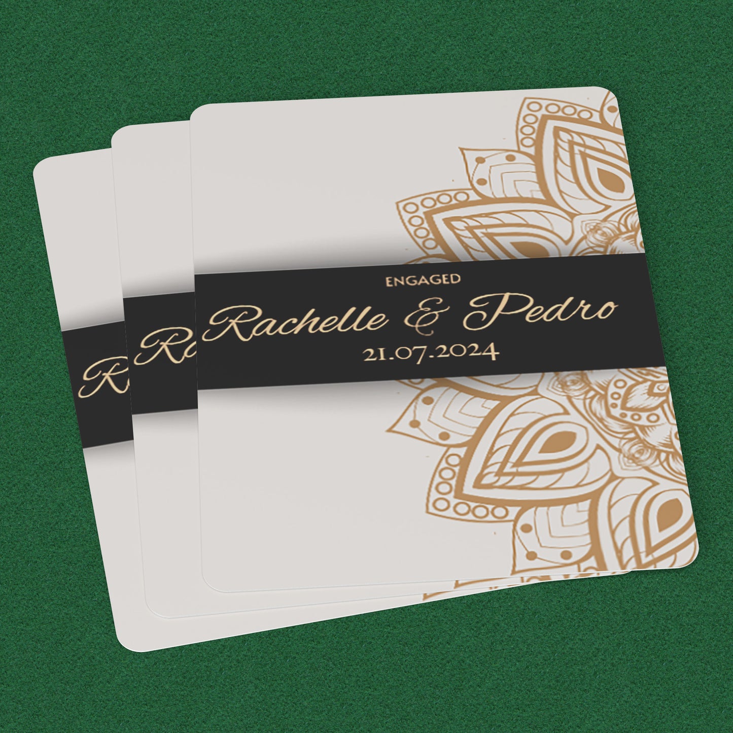 PLAYING CARDS ENGAGED DESIGN #1