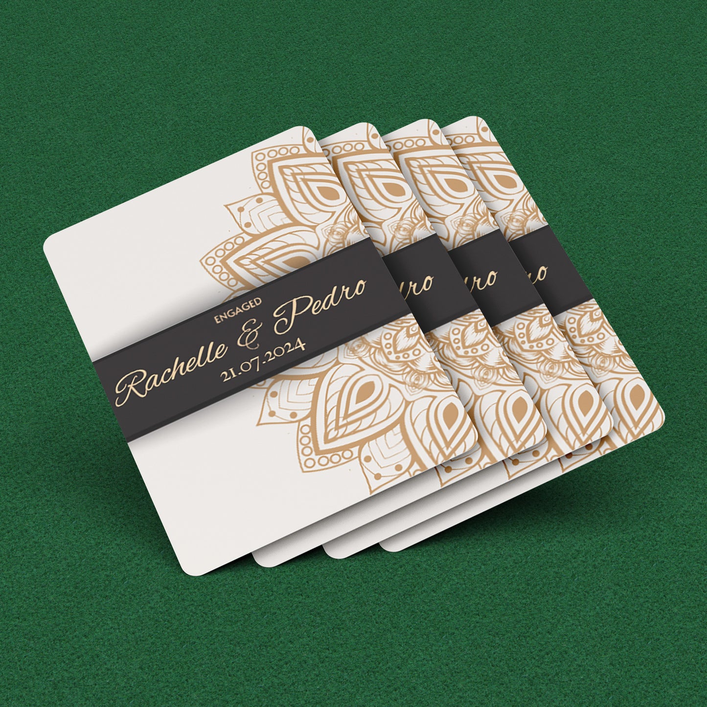 PLAYING CARDS ENGAGED DESIGN #1