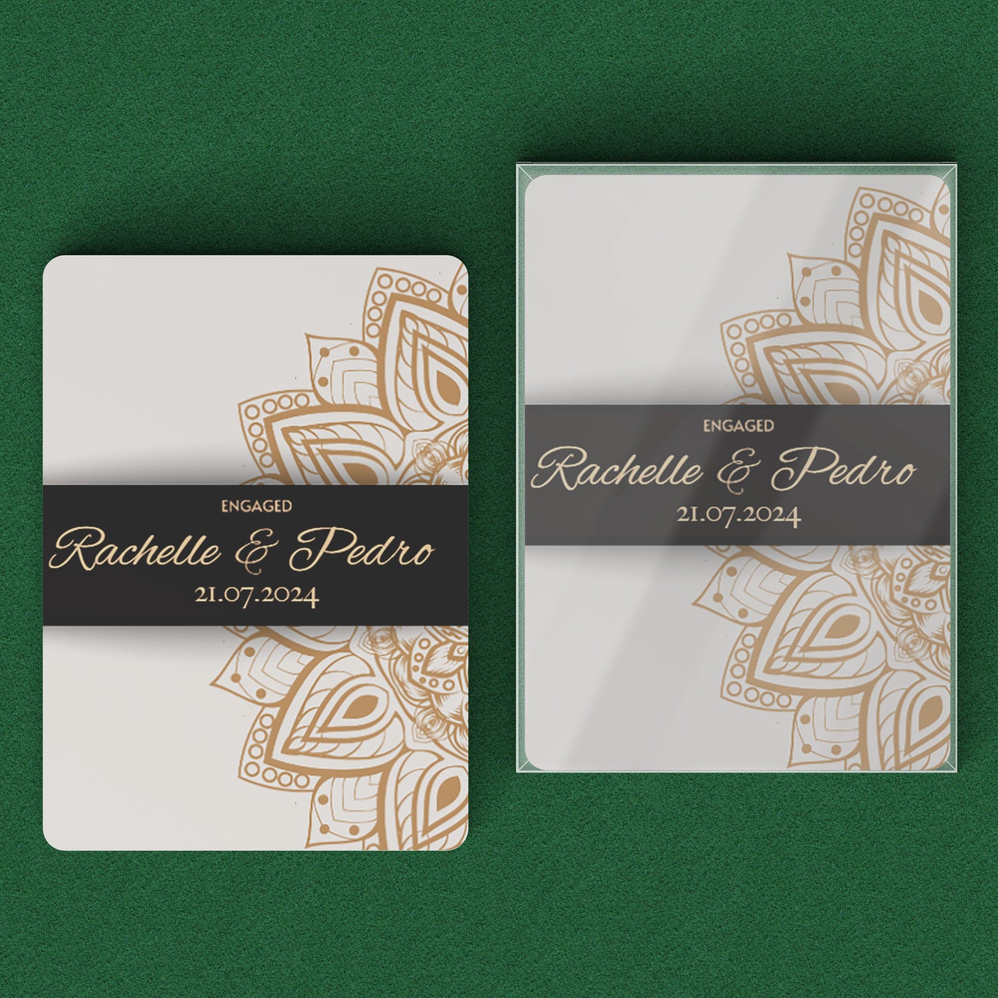 PLAYING CARDS ENGAGED DESIGN #1