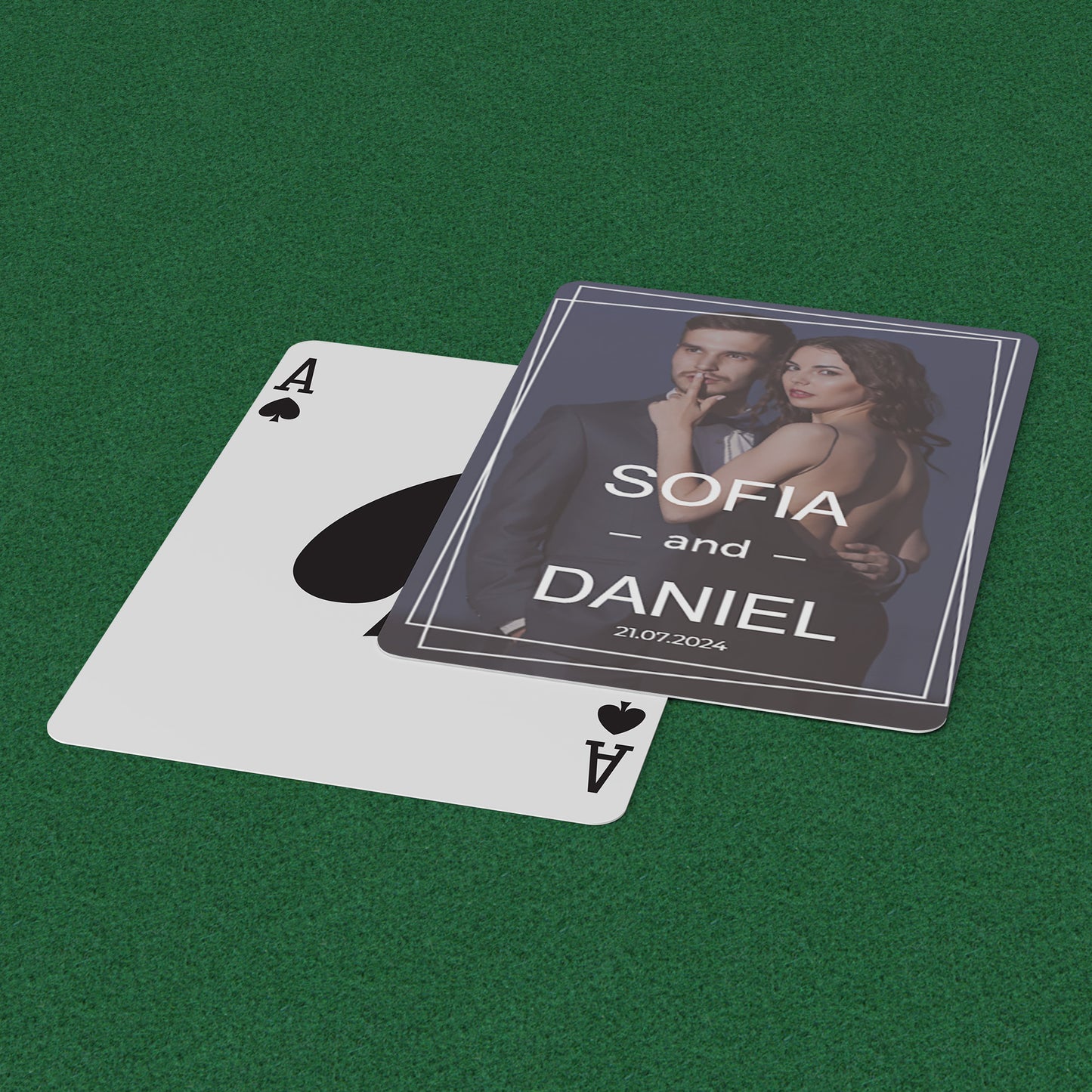 PLAYING CARDS ENGAGED DESIGN #2