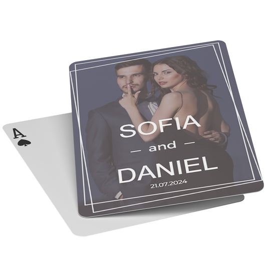 PLAYING CARDS ENGAGED DESIGN #2