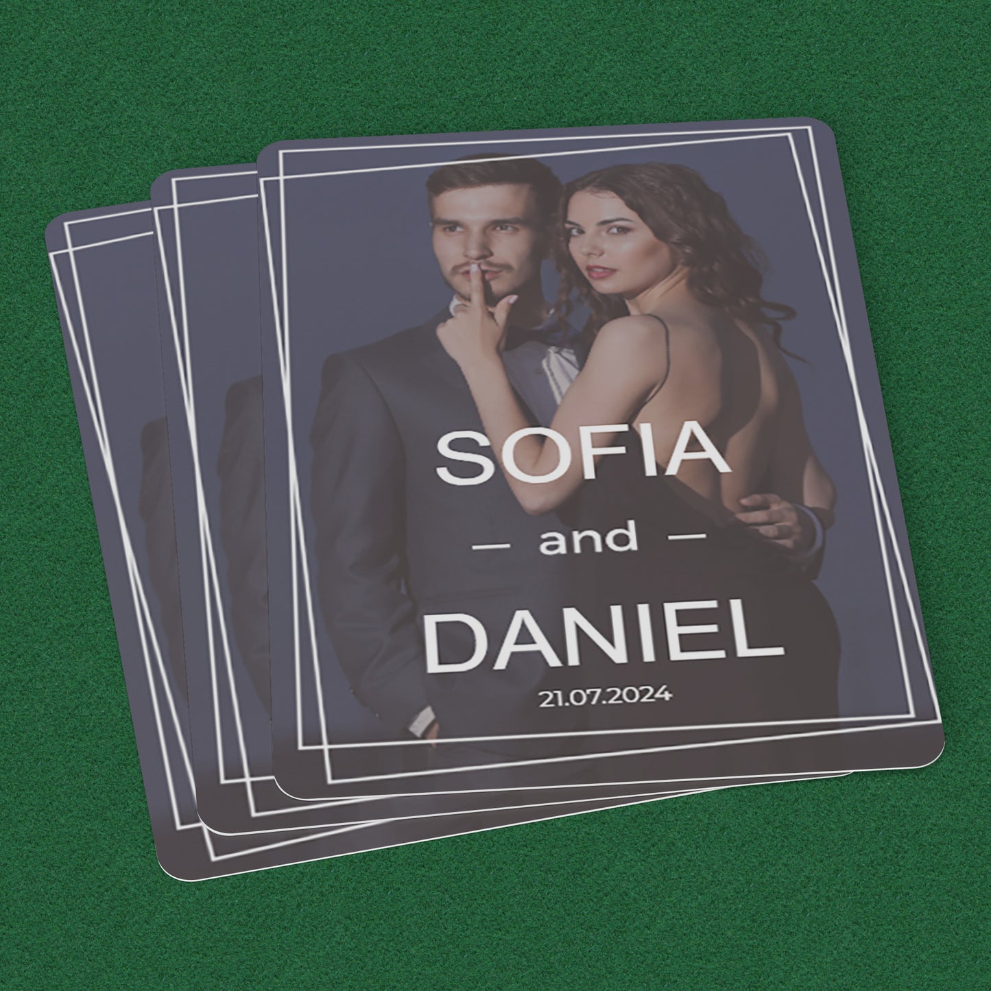 PLAYING CARDS ENGAGED DESIGN #2