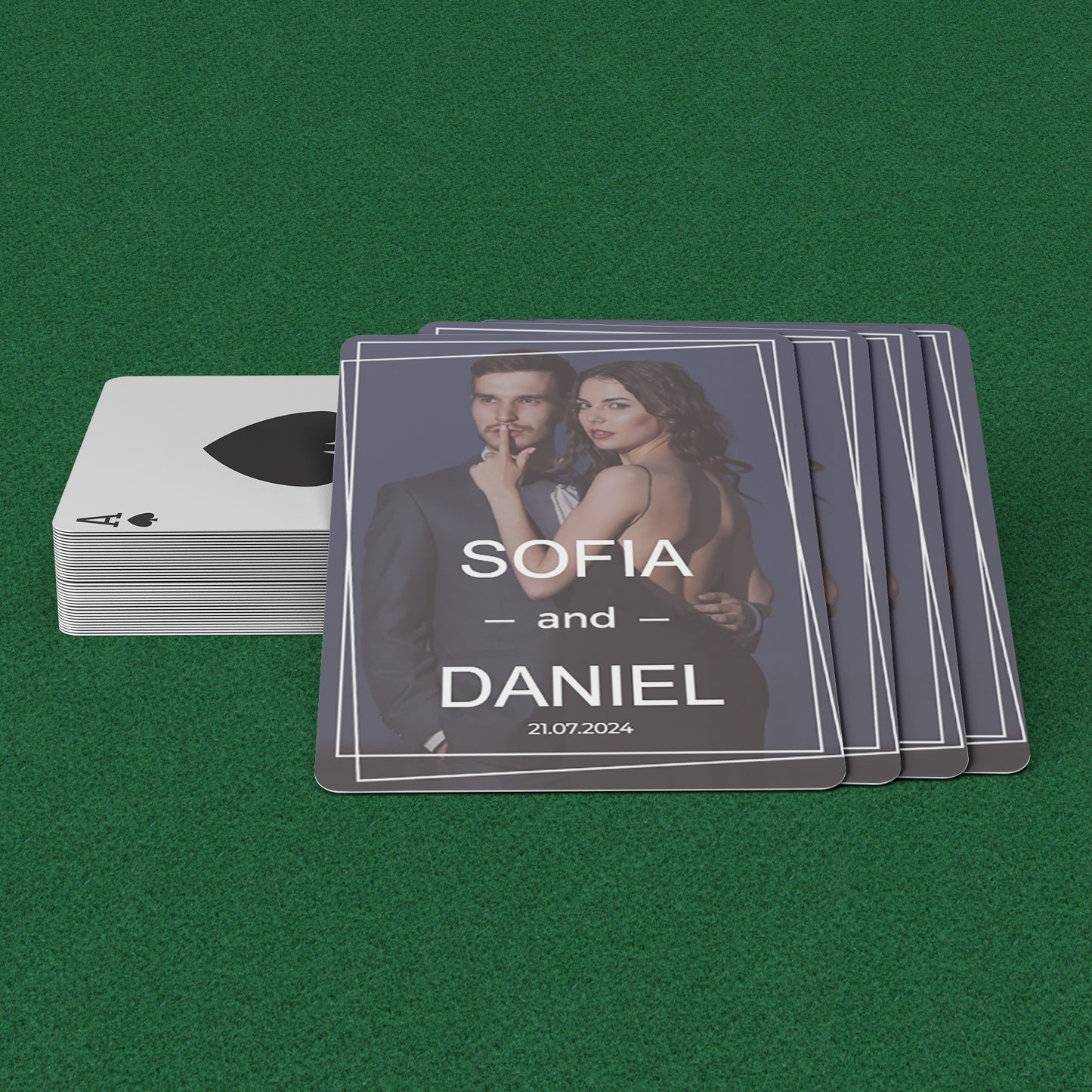 PLAYING CARDS ENGAGED DESIGN #2