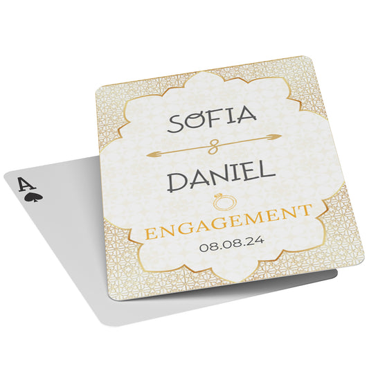 PLAYING CARDS ENGAGED DESIGN #3