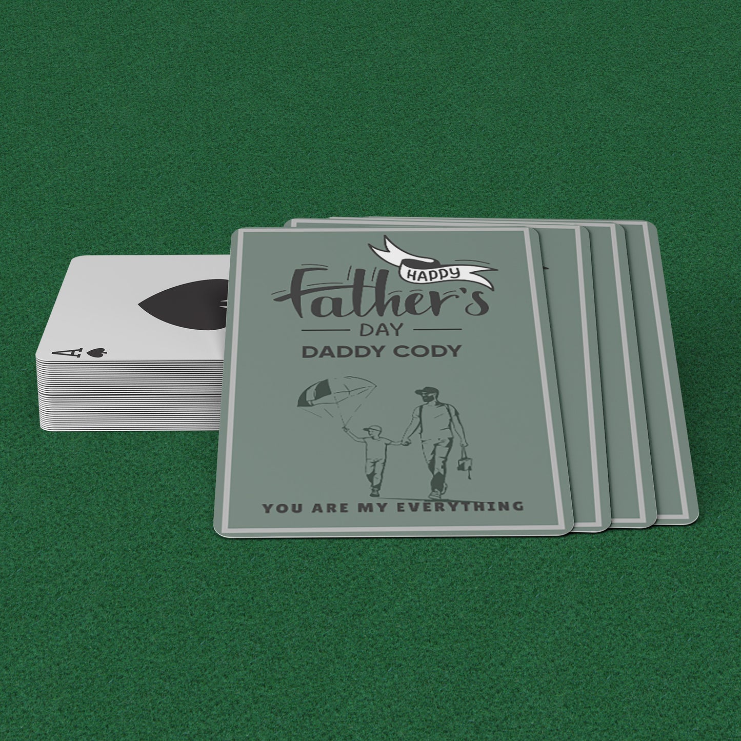 Playing Cards Father's day Design 1