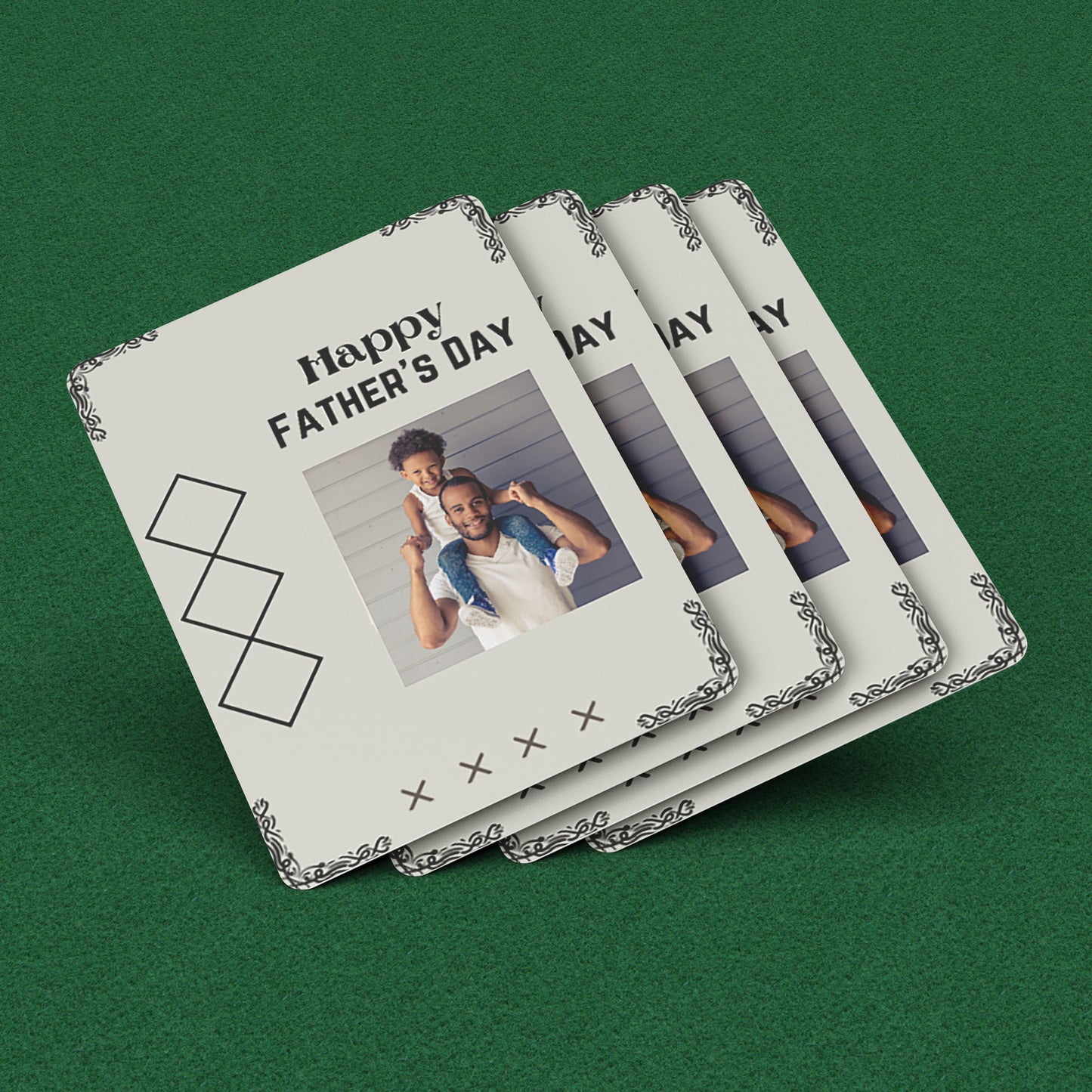 Playing Cards Father's day Design 4