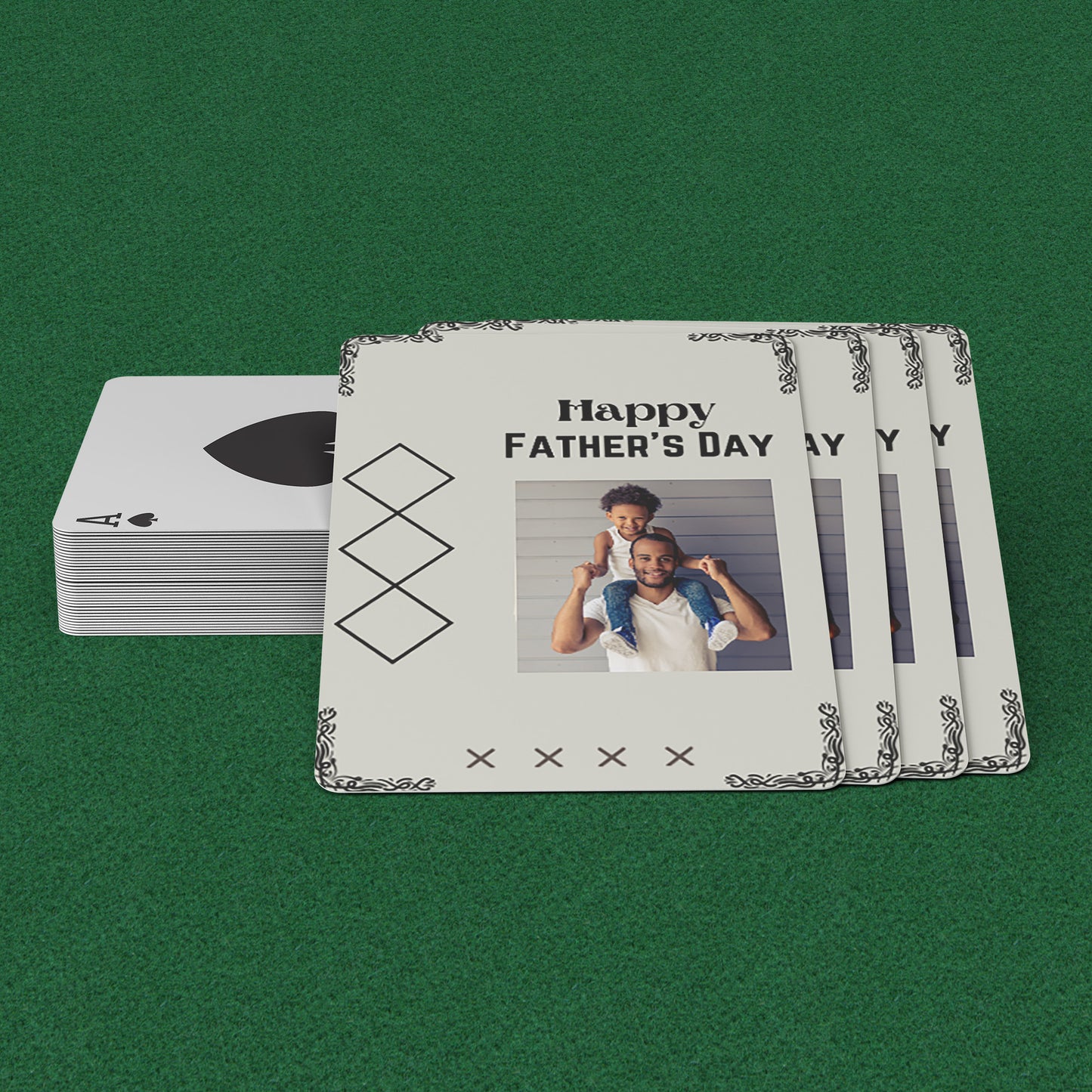 Playing Cards Father's day Design 4