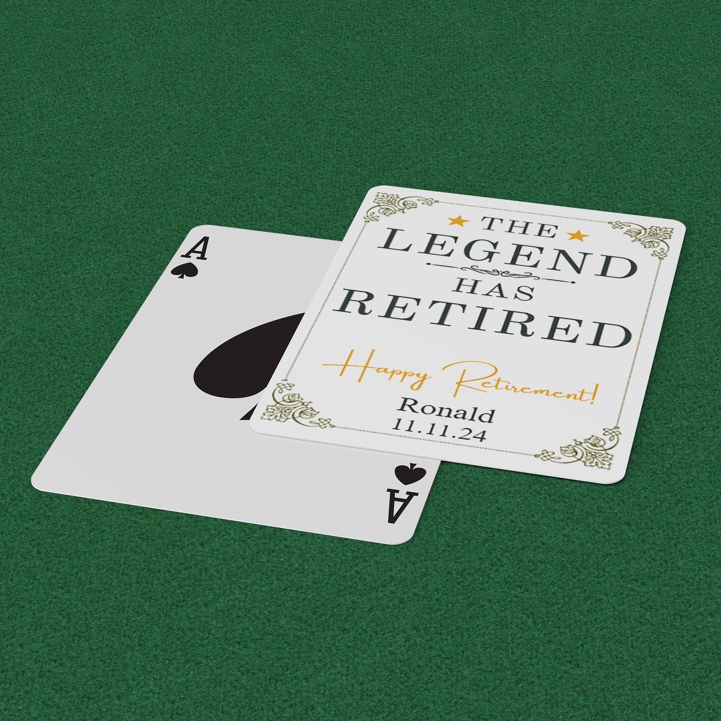 Playing Cards Retirement Design 1