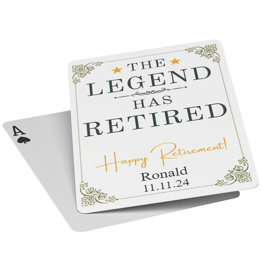 Playing Cards Retirement Design 1