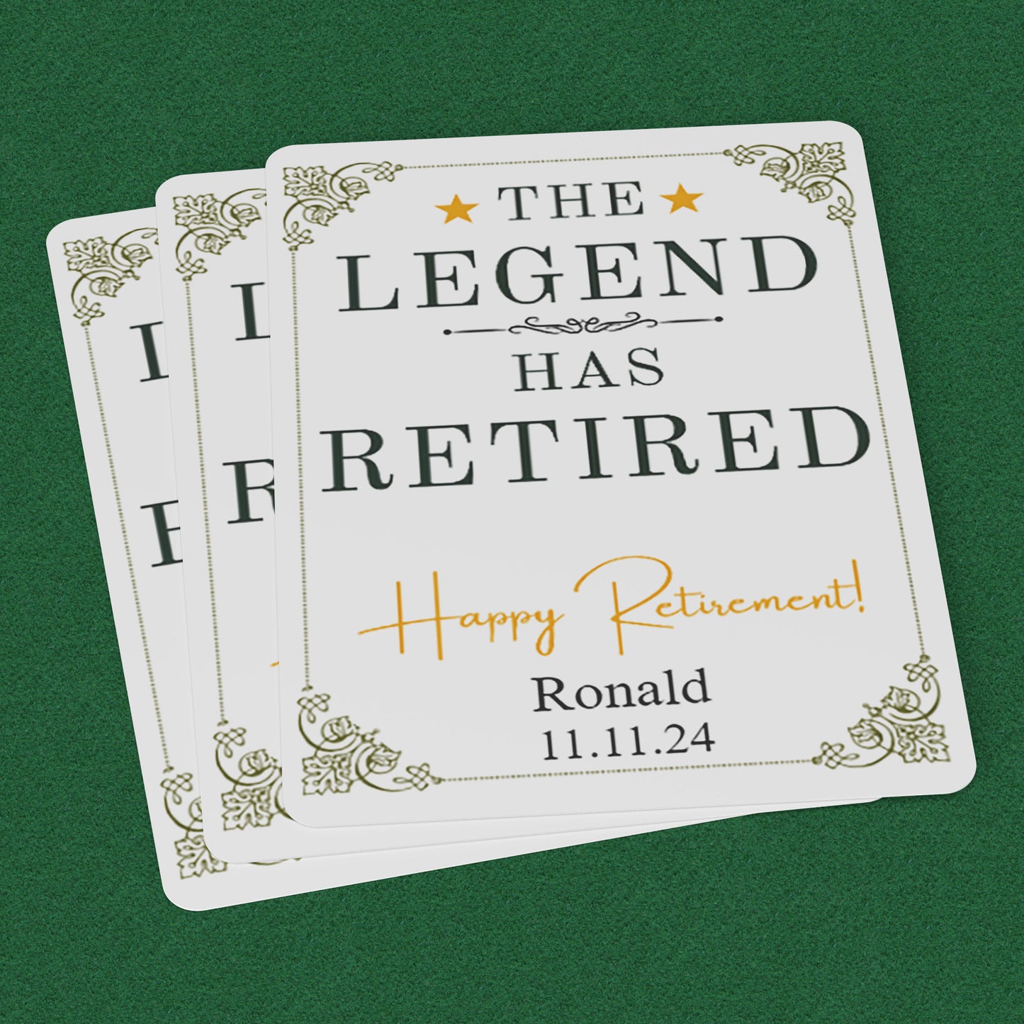 Playing Cards Retirement Design 1