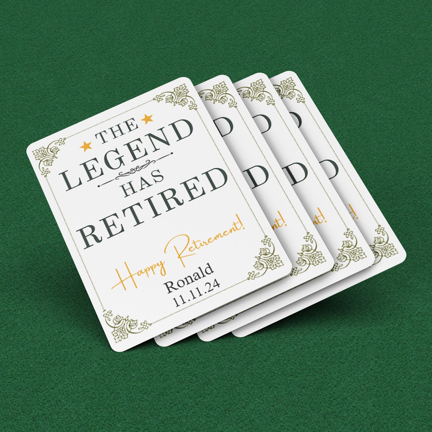 Playing Cards Retirement Design 1