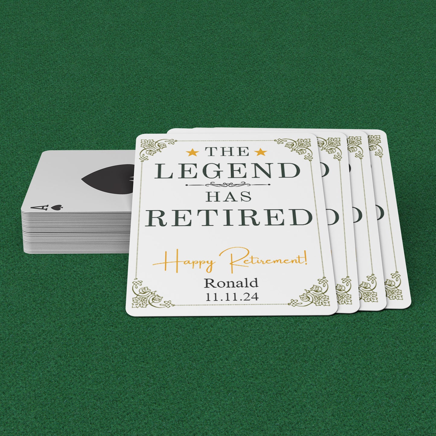 Playing Cards Retirement Design 1
