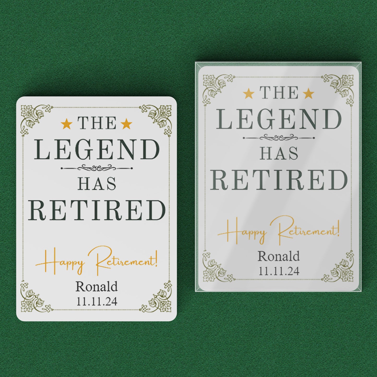 Playing Cards Retirement Design 1