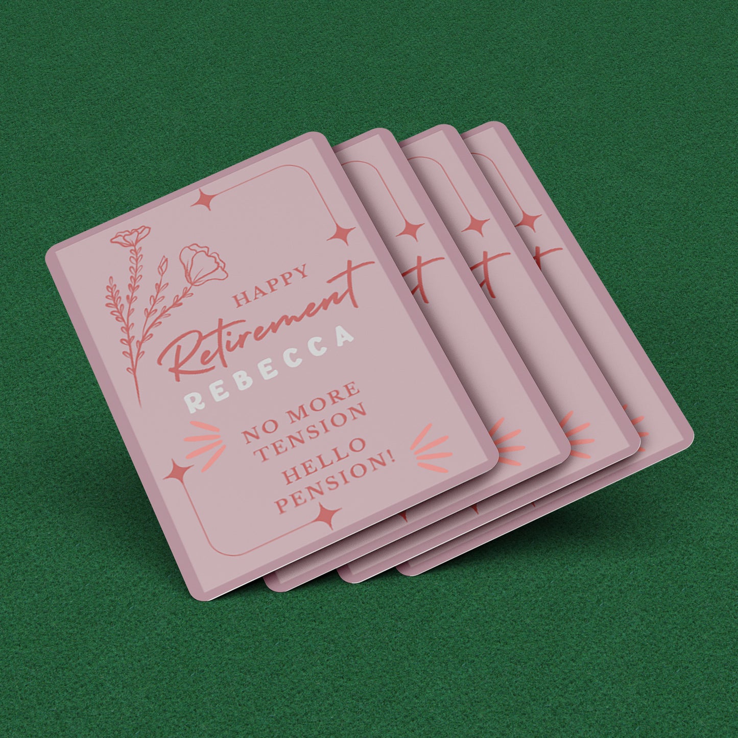 Playing Cards Retirement Design 4