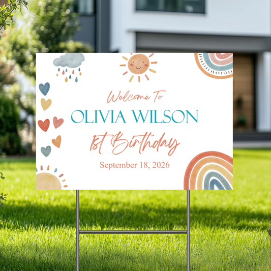 YARD SIGN 18x24 BABY SHOWER DESIGN #11