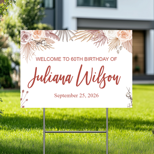 YARD SIGN 18x24 WEDDING DESIGN 3