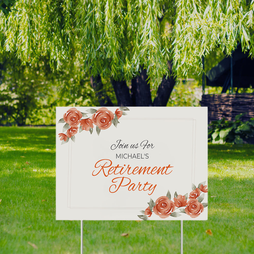 YARD SIGN 18x24 RETIREMENT DESIGN 5