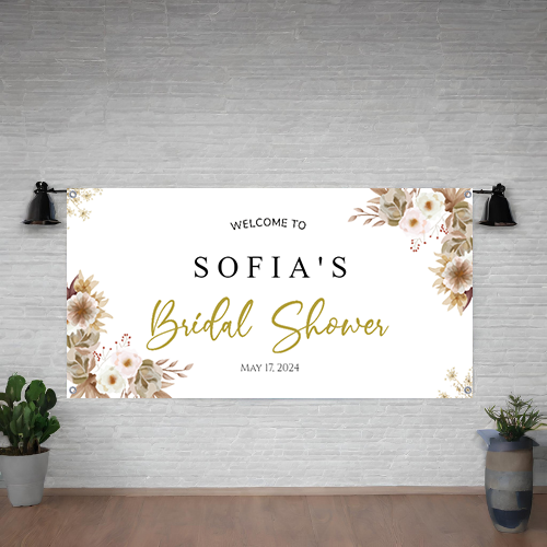 BANNER BRIDAL SHOWER DESIGN #5