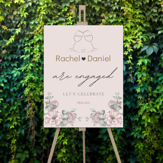FOAM BOARD 18X24 ENGAGEMENT DESIGN #2
