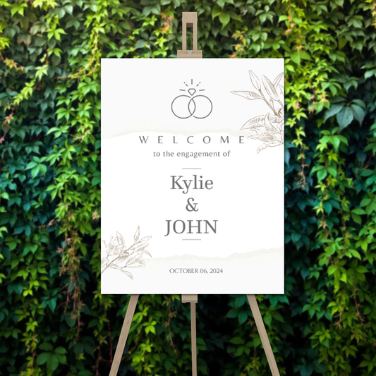 FOAM BOARD 18X24 ENGAGEMENT DESIGN #4