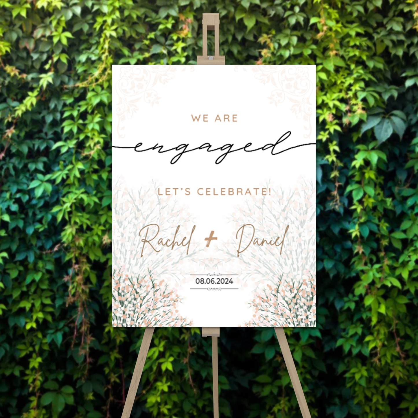 FOAM BOARD 18X24 ENGAGEMENT DESIGN #5