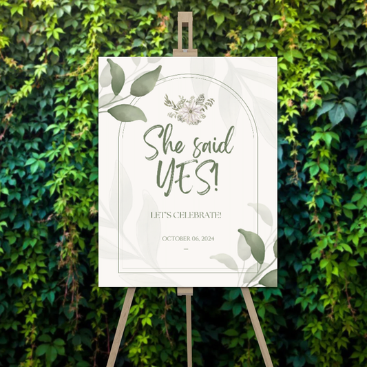 FOAM BOARD 18X24 ENGAGEMENT DESIGN #6