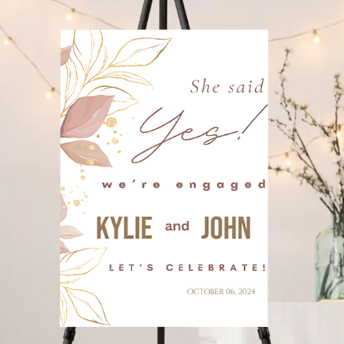 FOAM BOARD 24X36 ENGAGEMENT DESIGN #3