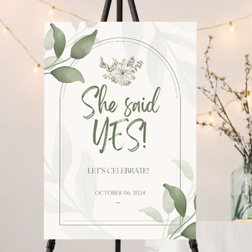 FOAM BOARD 24X36 ENGAGEMENT DESIGN #6