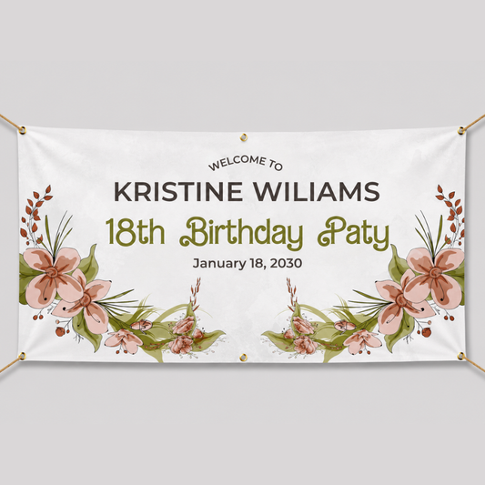 BANNER FLORAL DESIGN #4