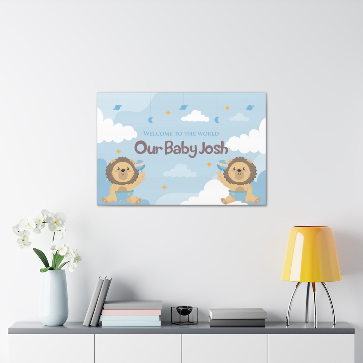 CANVAS 24x36 WELCOME BABY DESIGN 1