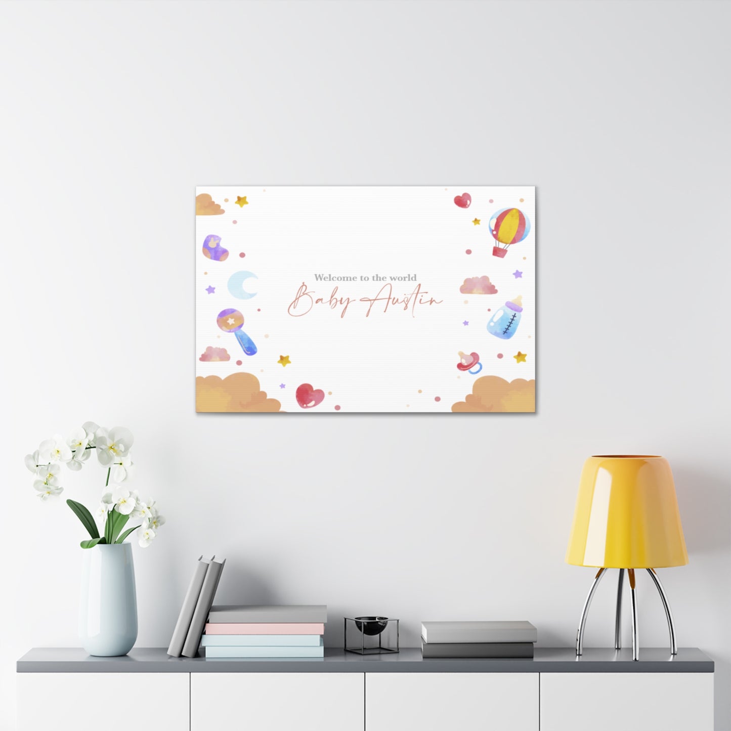CANVAS 24x36 WELCOME BABY DESIGN 3