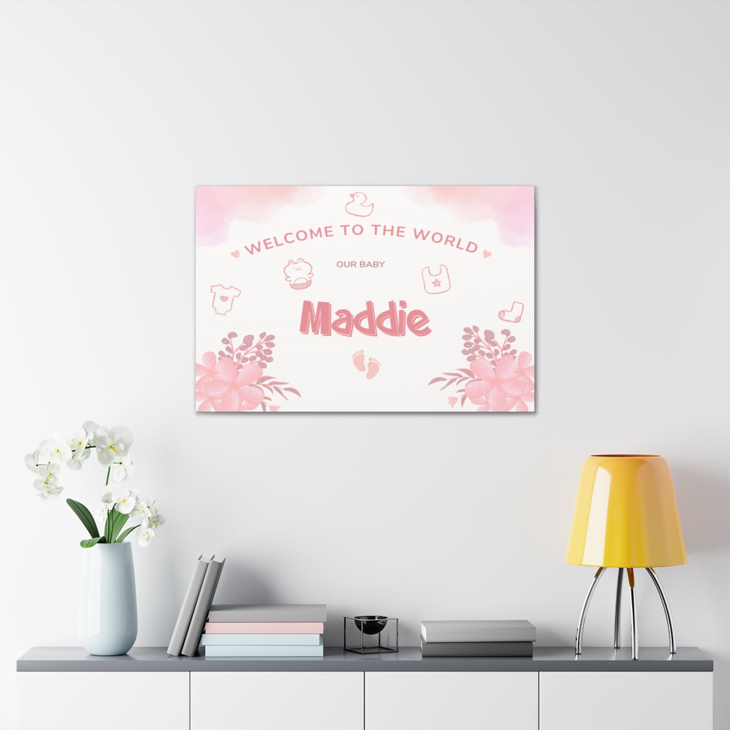 CANVAS 24x36 WELCOME BABY DESIGN 6