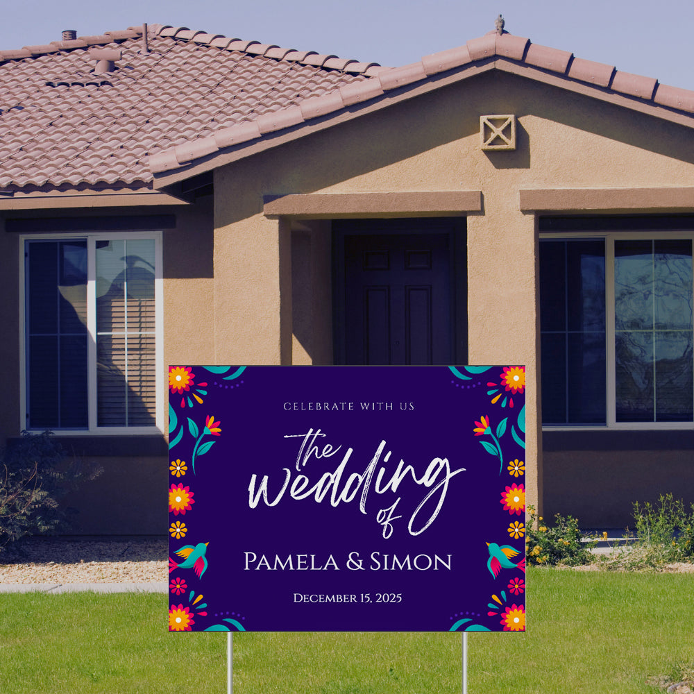 YARD SIGN 18x24 WEDDING DESIGN 11