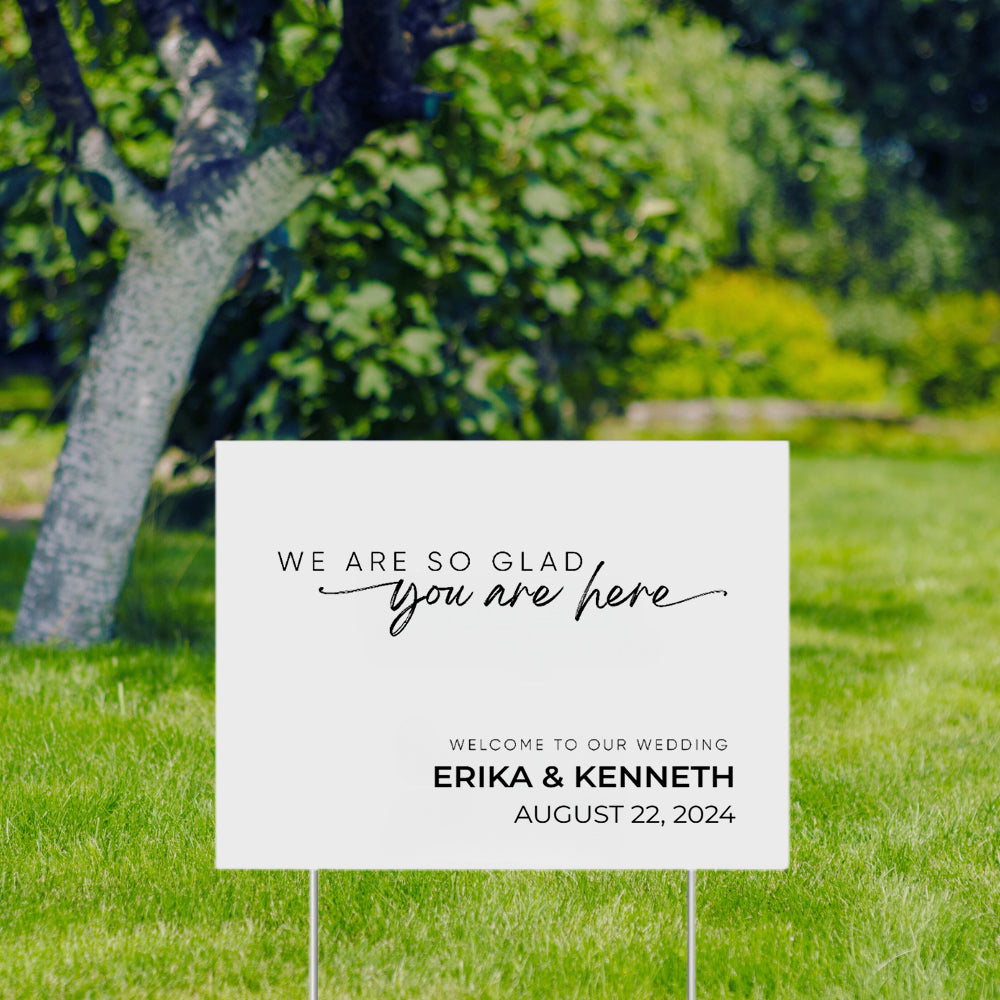 YARD SIGN 18x24 WEDDING DESIGN 15