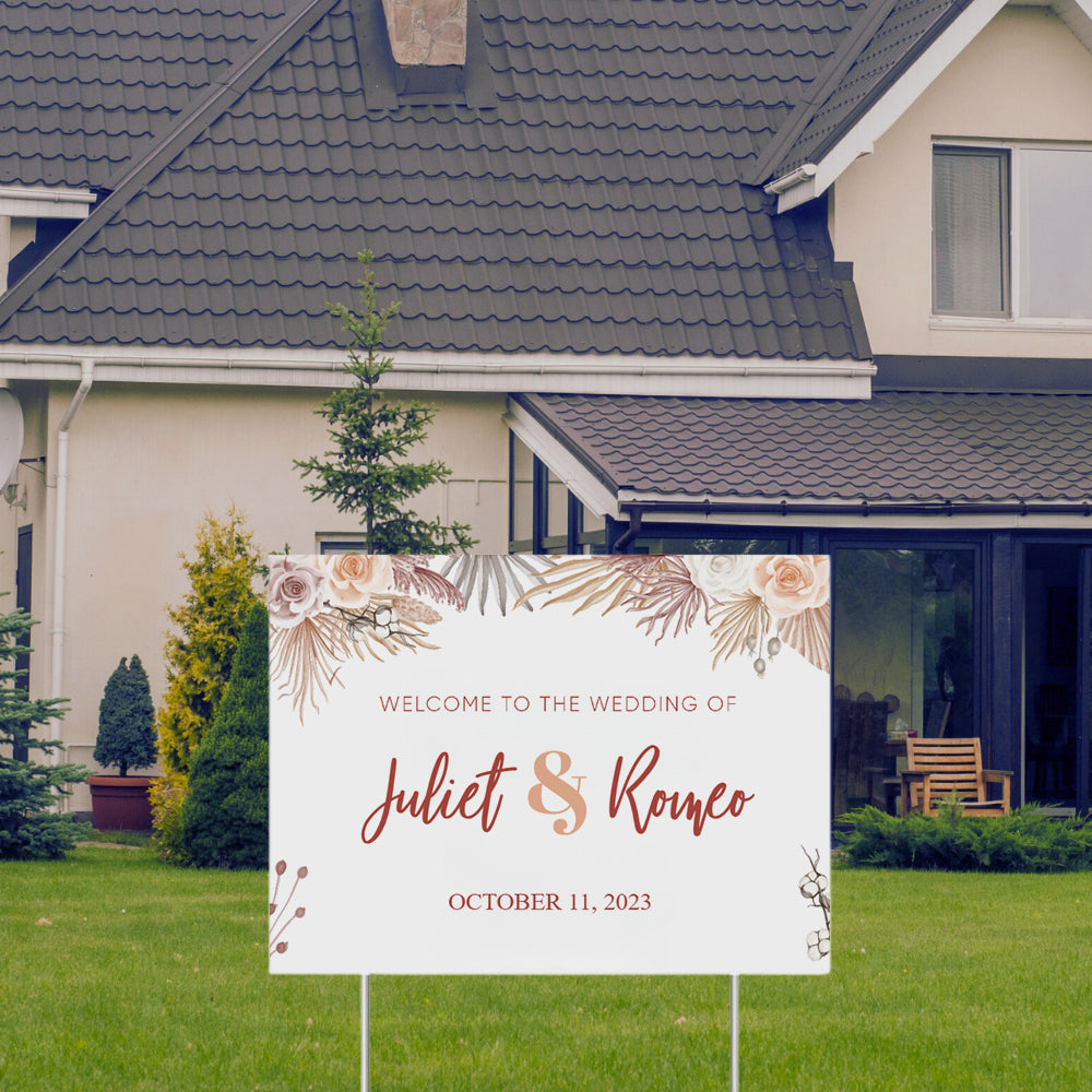 YARD SIGN 18x24 WEDDING DESIGN 3