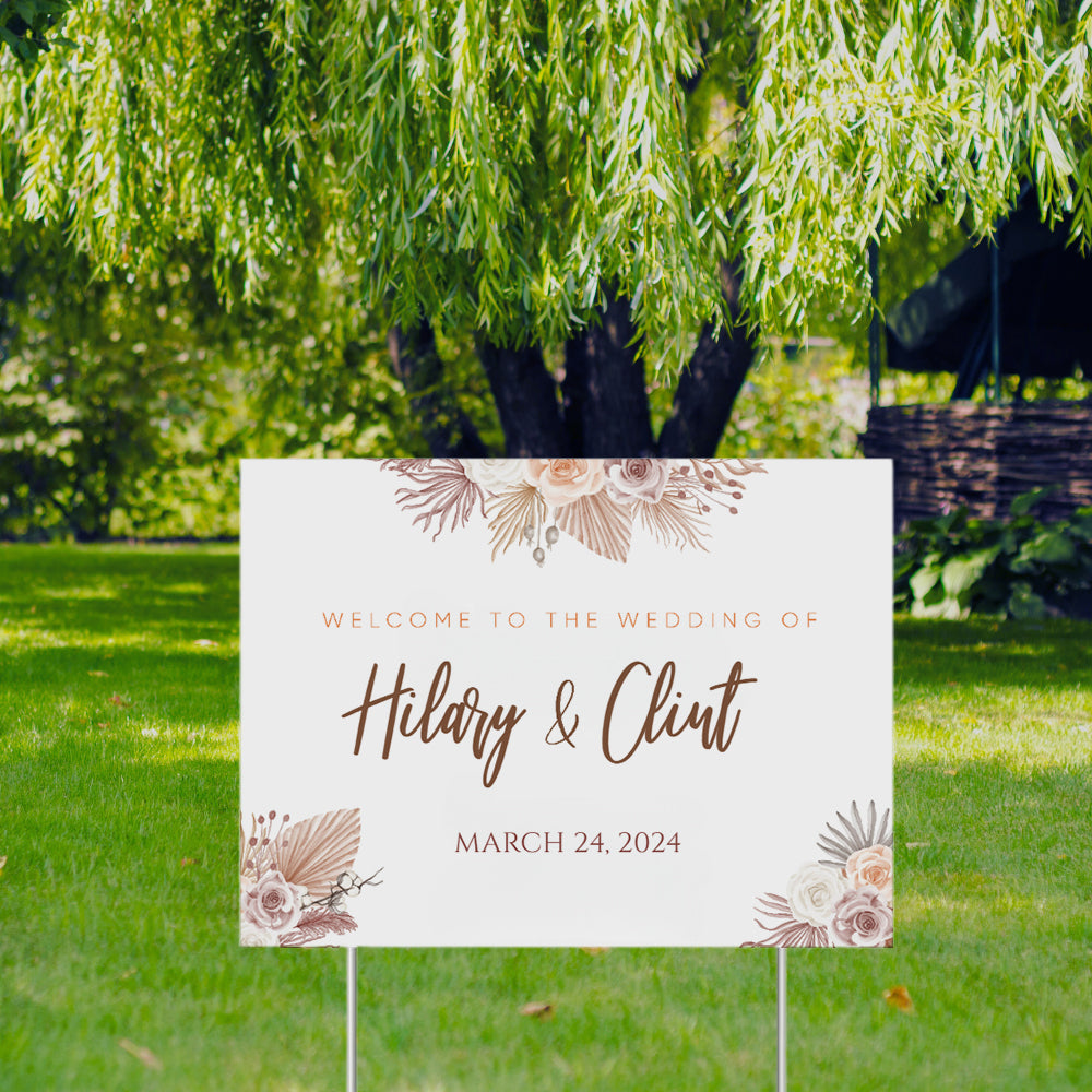 YARD SIGN 18x24 WEDDING DESIGN 5
