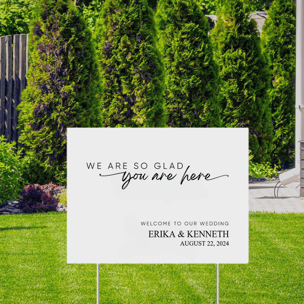 YARD SIGN 24X36 WEDDING DESIGN #15
