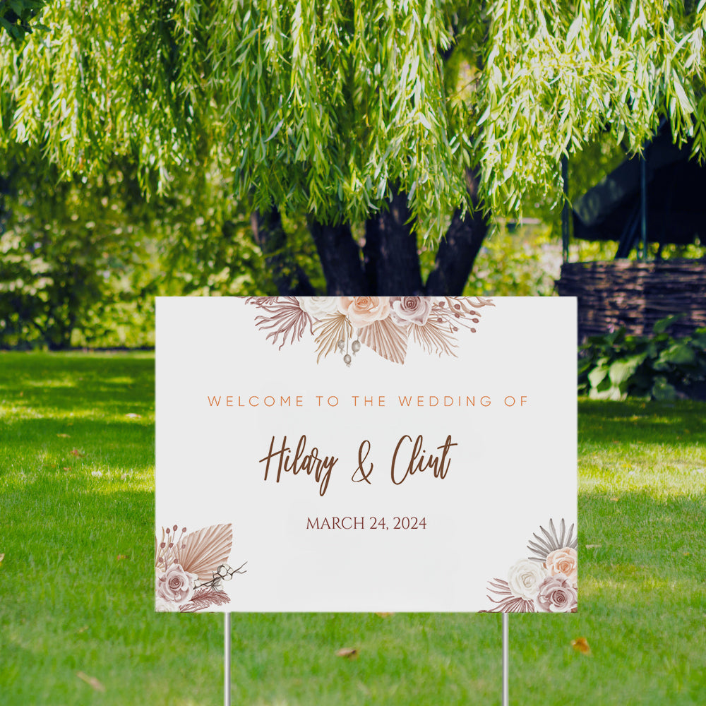 YARD SIGN 24X36 WEDDING DESIGN #5