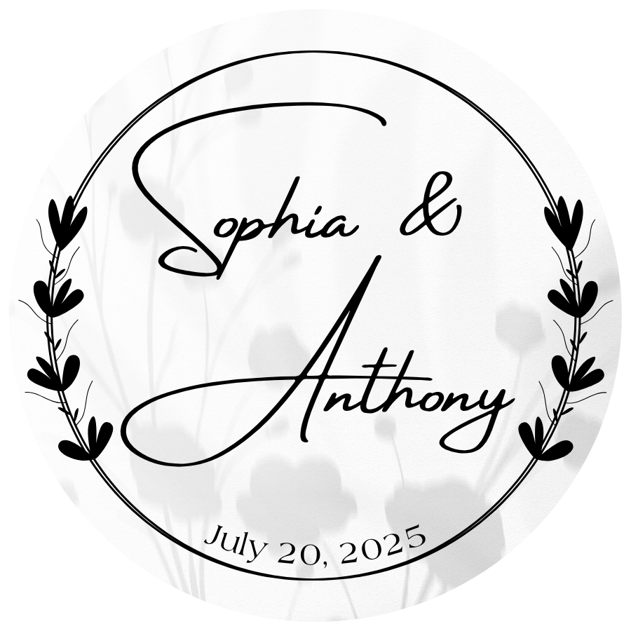 Personalized Circle Wedding Coasters 4