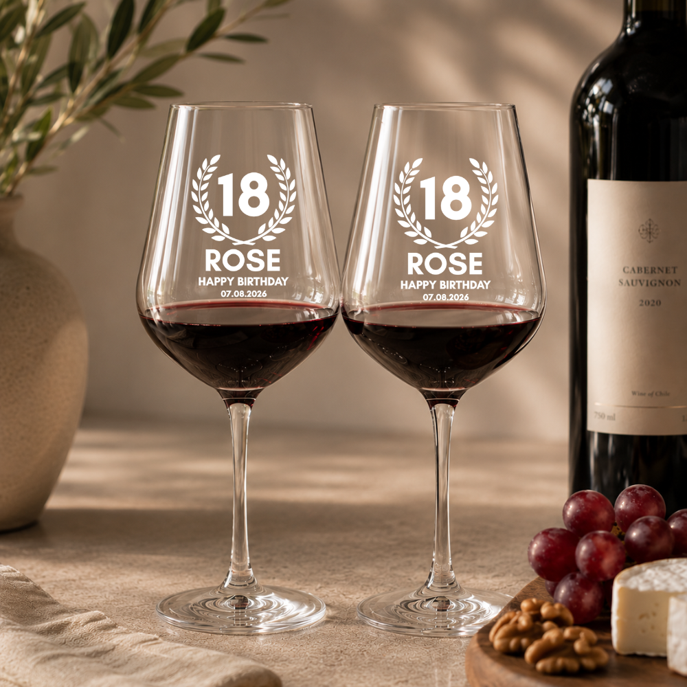 Wine Glass Personalized Birthday