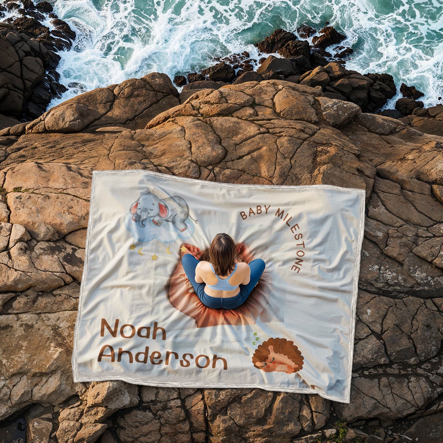 Personalized Baby Coral Fleece Blanket 1 +