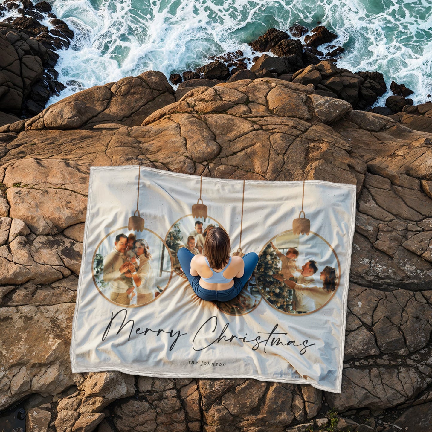 Christmas Personalized Coral Fleece Blanket 4 +