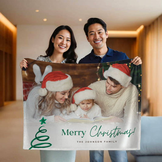 Christmas Personalized Mink Touch Blanket 1 +